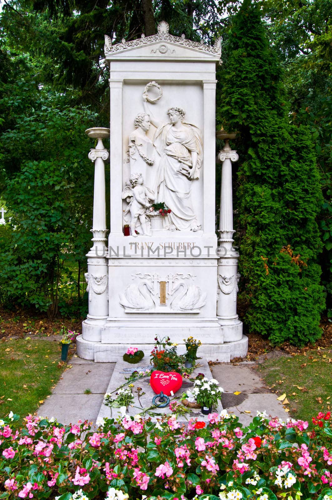 Schubert's grave on the viennese central cemetery
