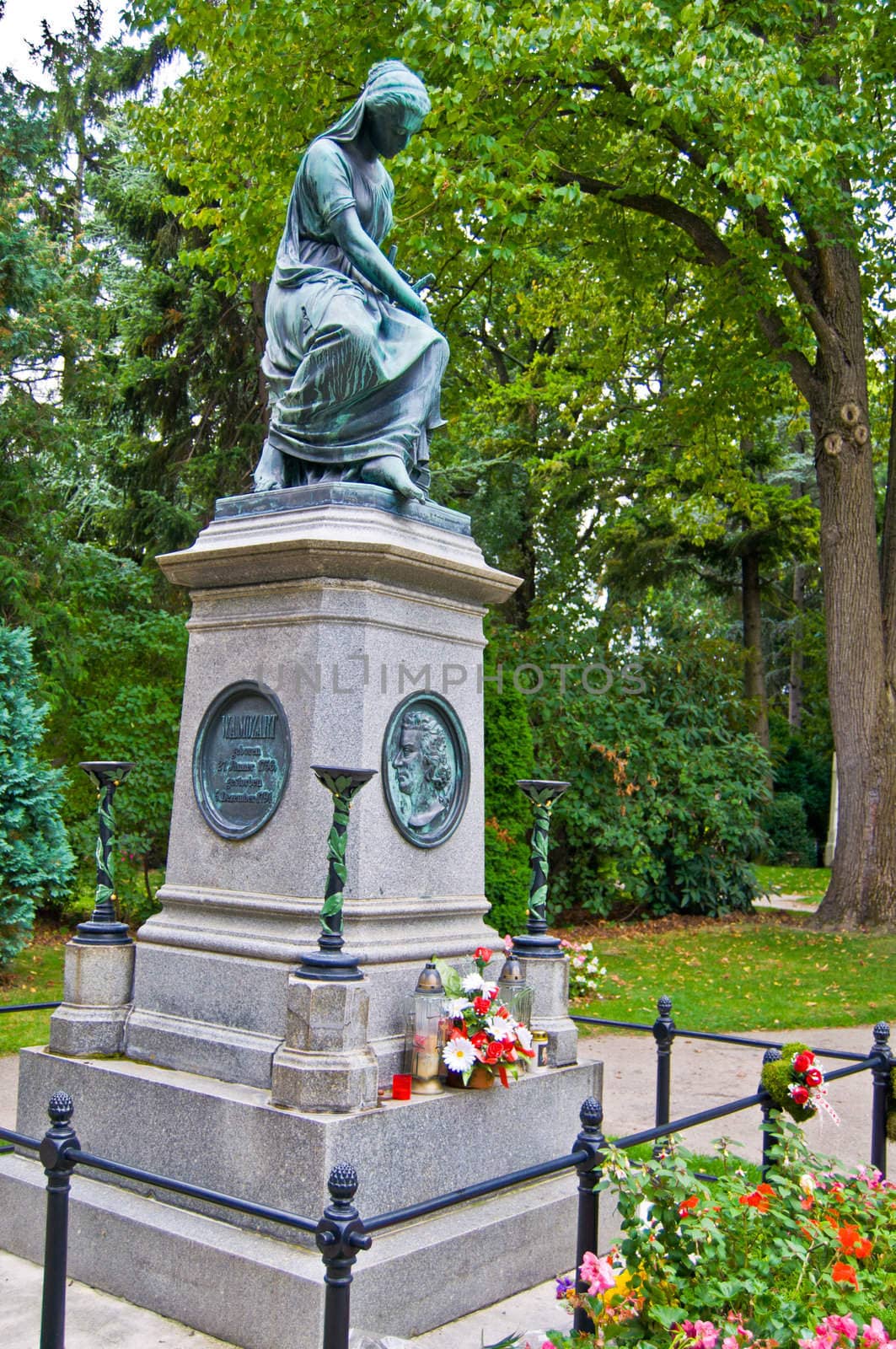 Mozart's grave on the viennese central cemetery