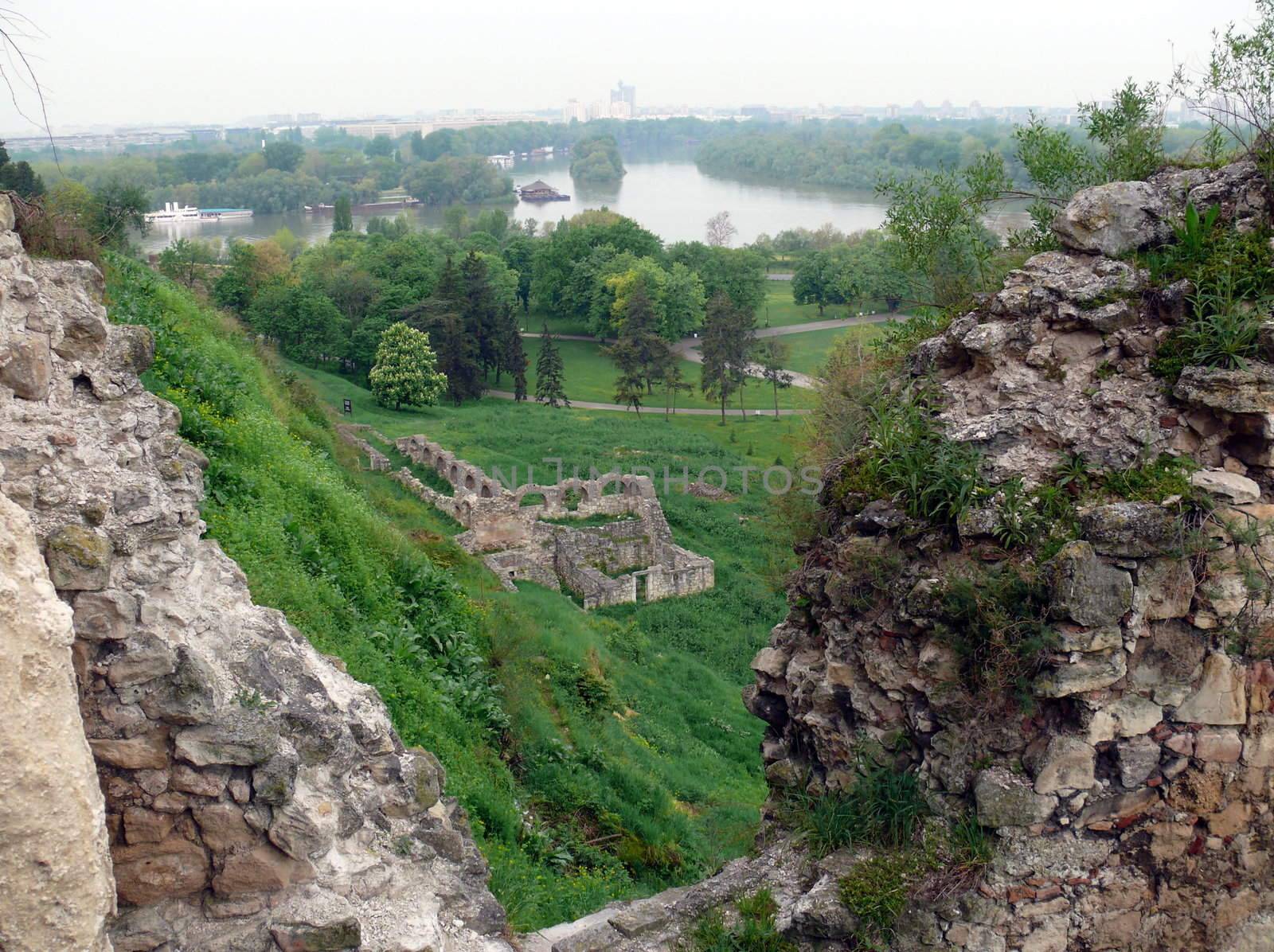 Fortress Kalemegdan in Belgrade, Serbia by Stoyanov