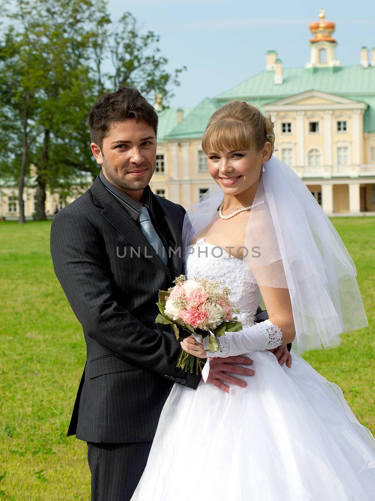 wedding in the territory of a palace of Menshikov