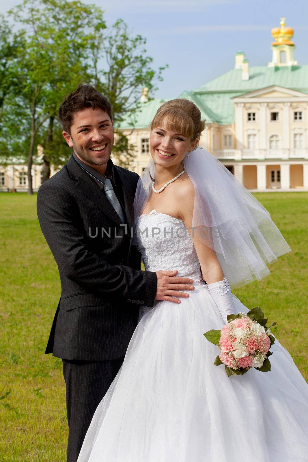 wedding in the territory of a palace of Menshikov