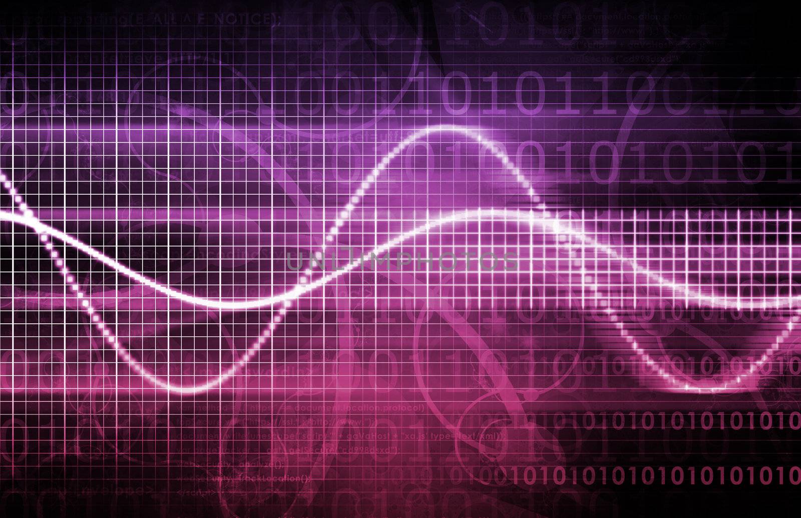 Abstract Background with a Technology Theme Art