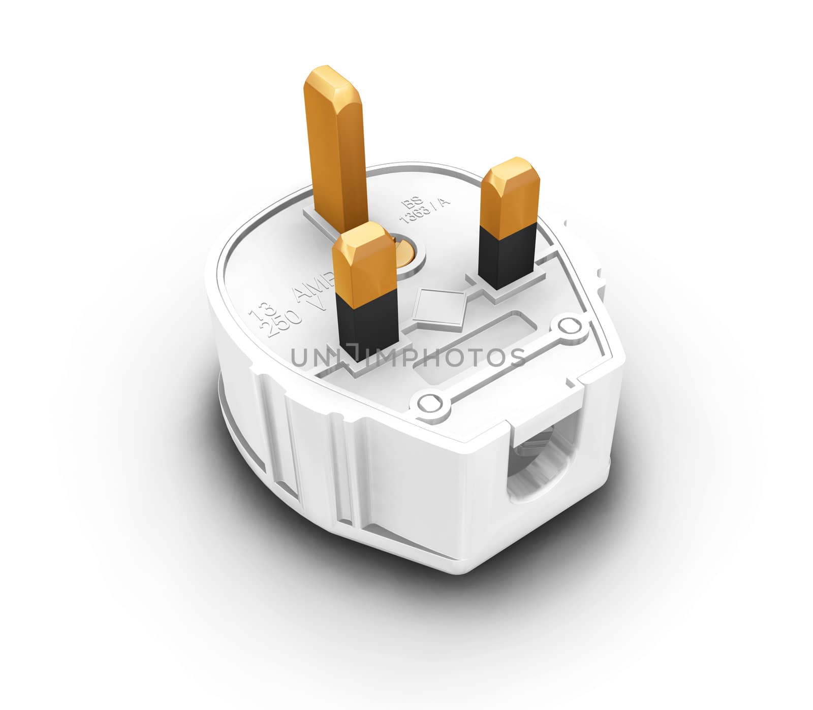 3D render of a plug