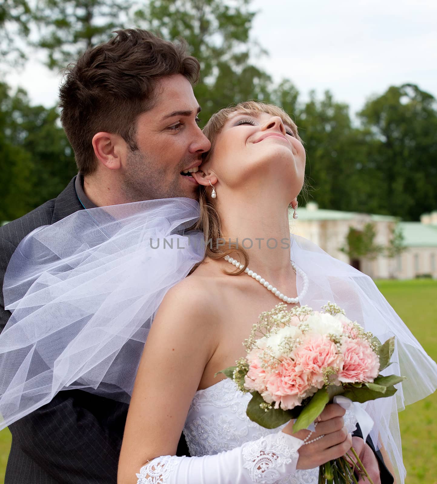 wedding in the territory of a palace of Menshikov