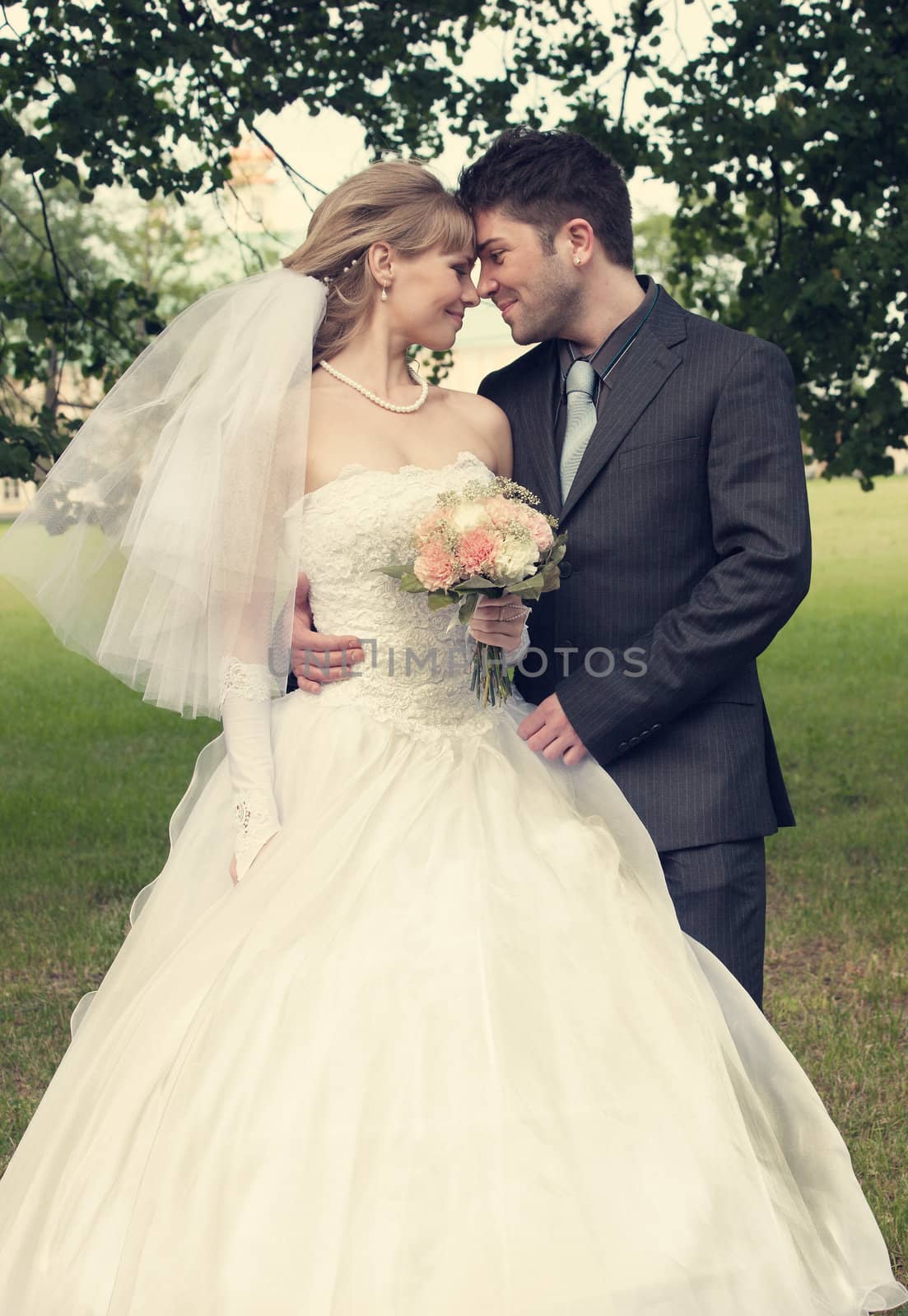 wedding in the territory of a palace of Menshikov