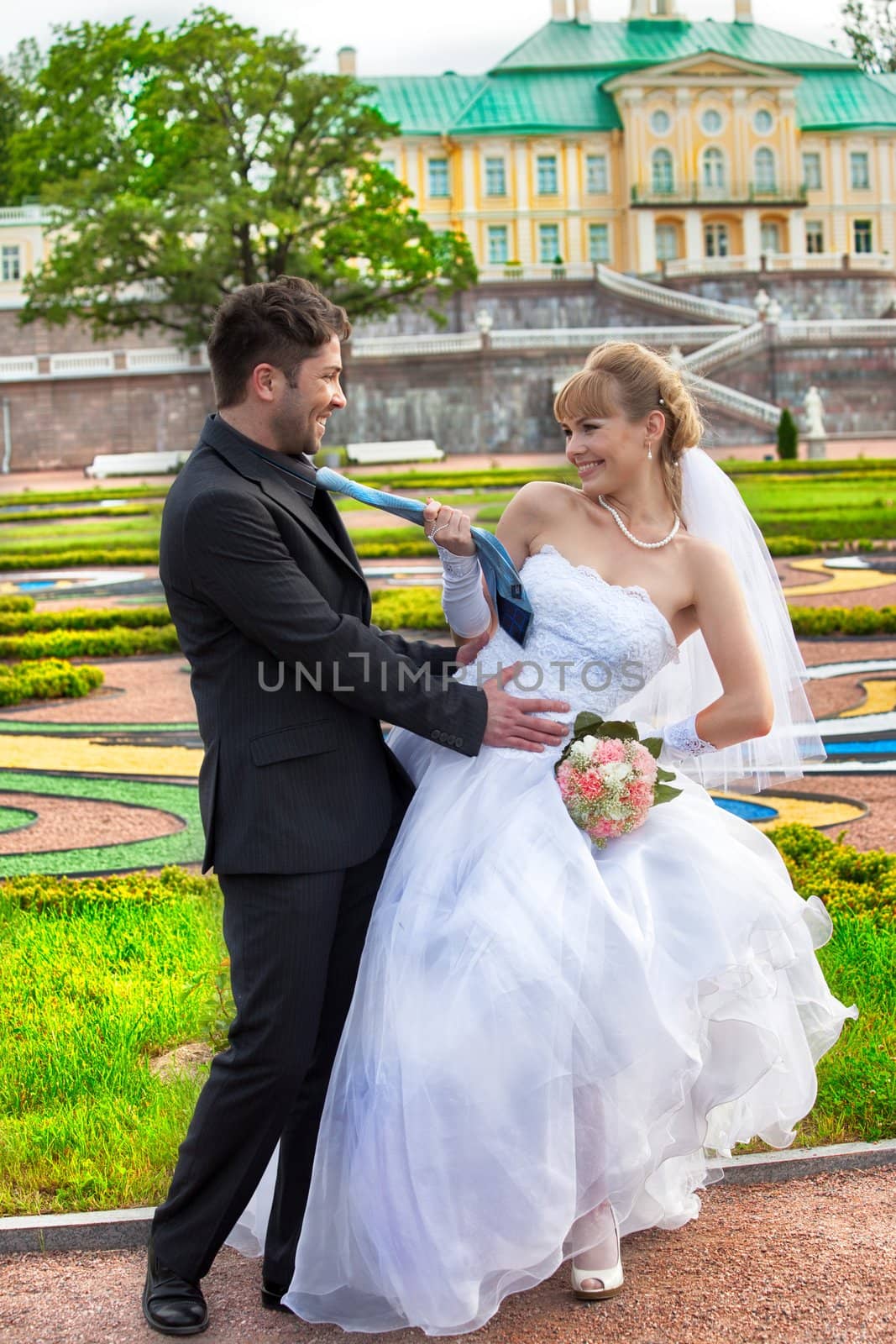 wedding in the territory of a palace of Menshikov