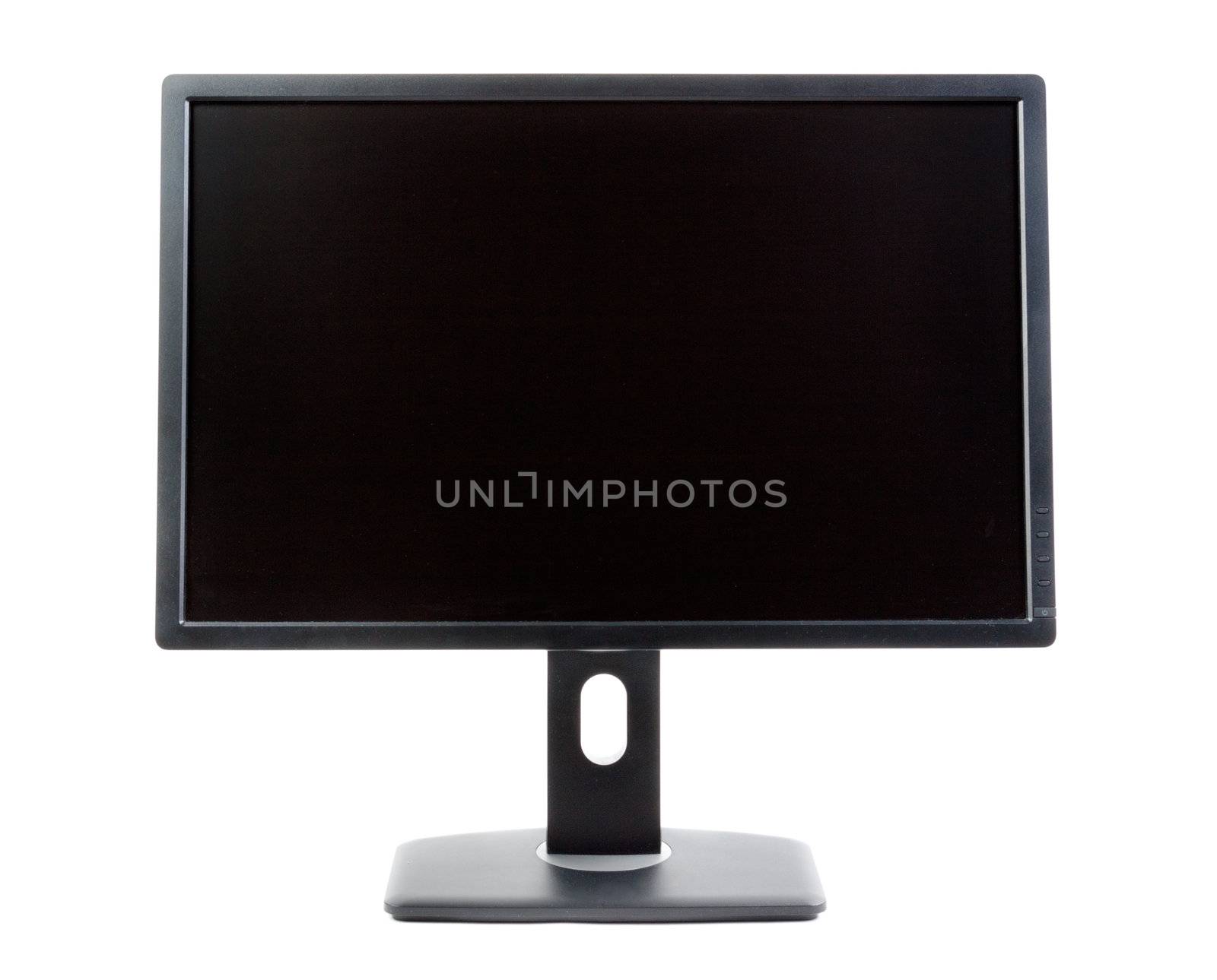 Computer monitor isolated on white background