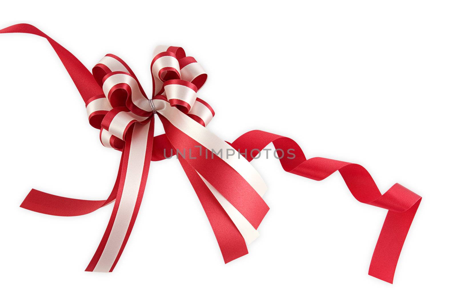 Shiny red ribbon bow by posterize