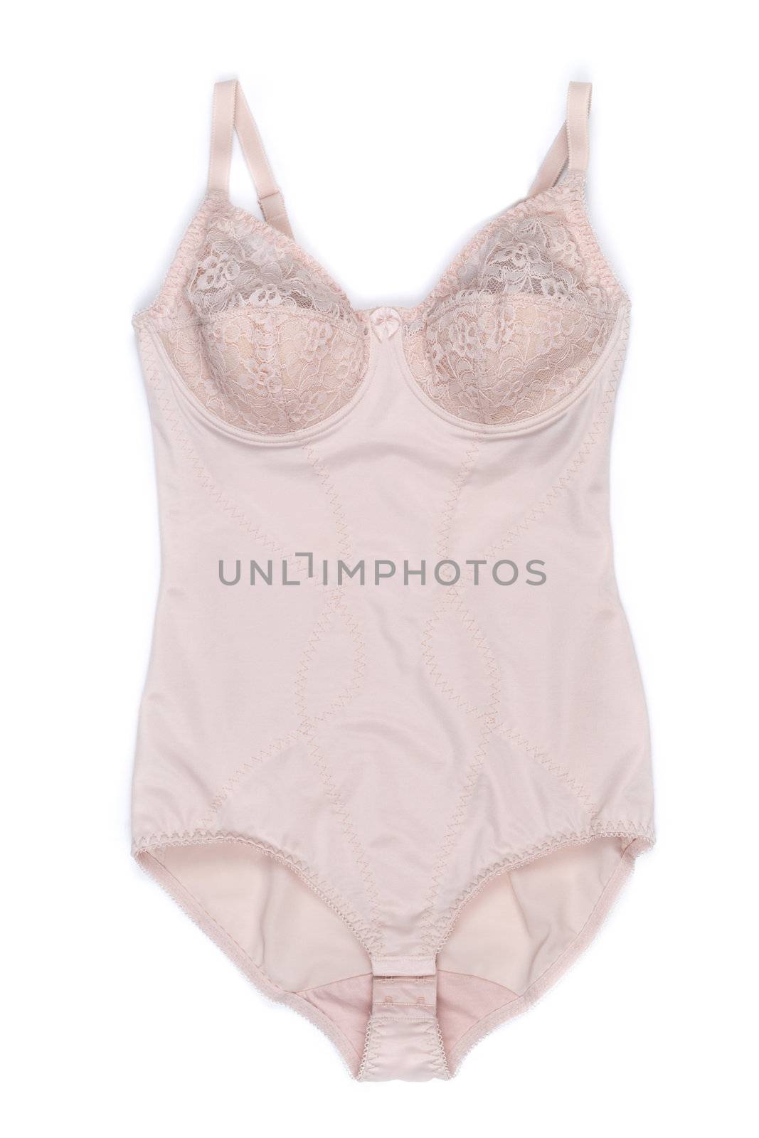 female corrective underwear, beige kombidress