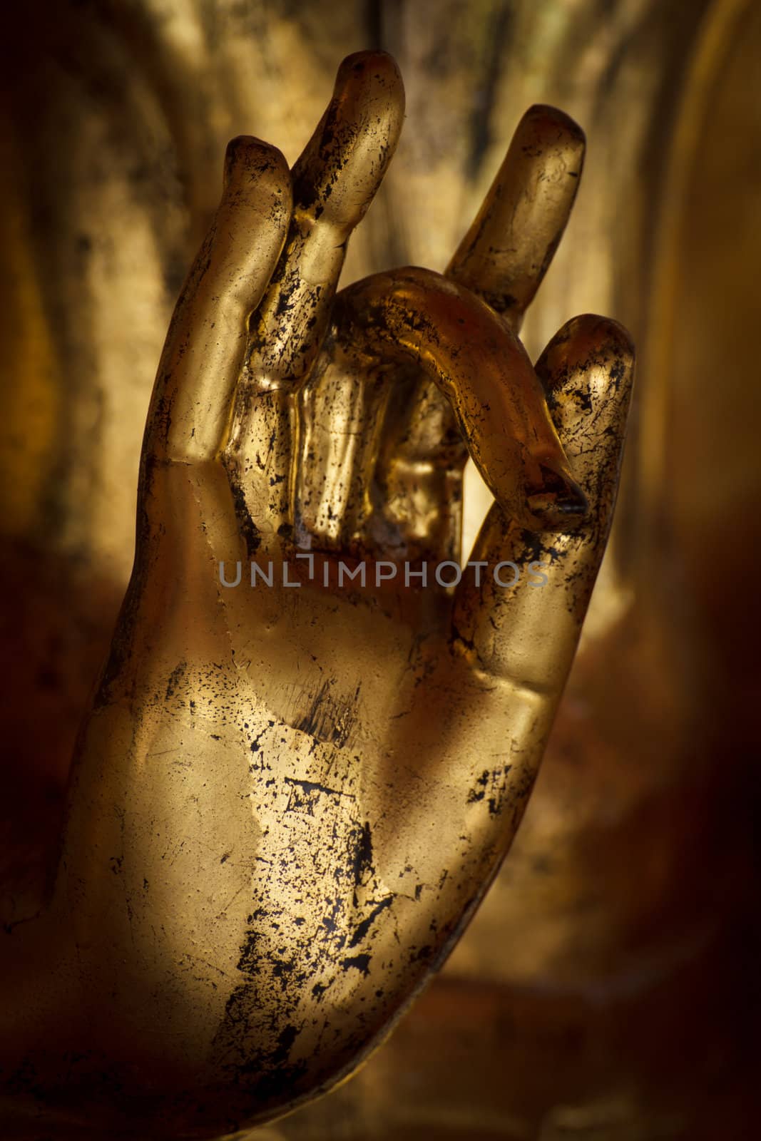 Hand of Buddha is ancient and beautiful.