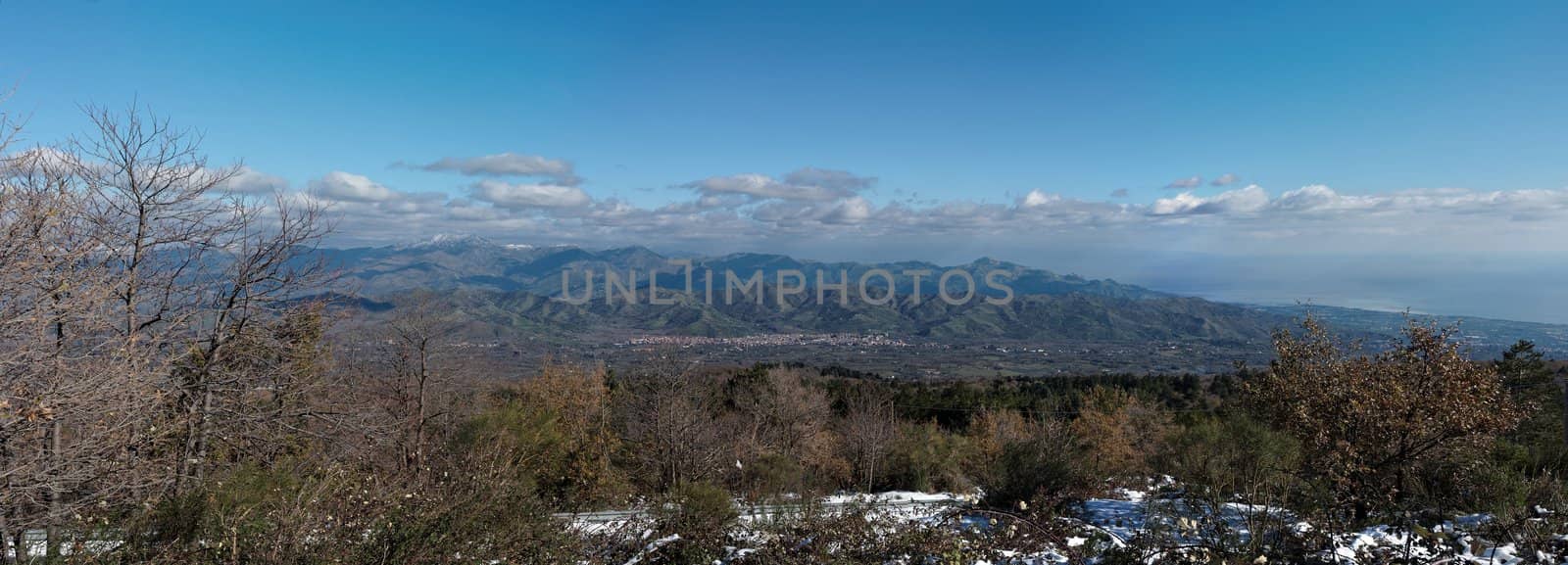 Mountain landscape in winter