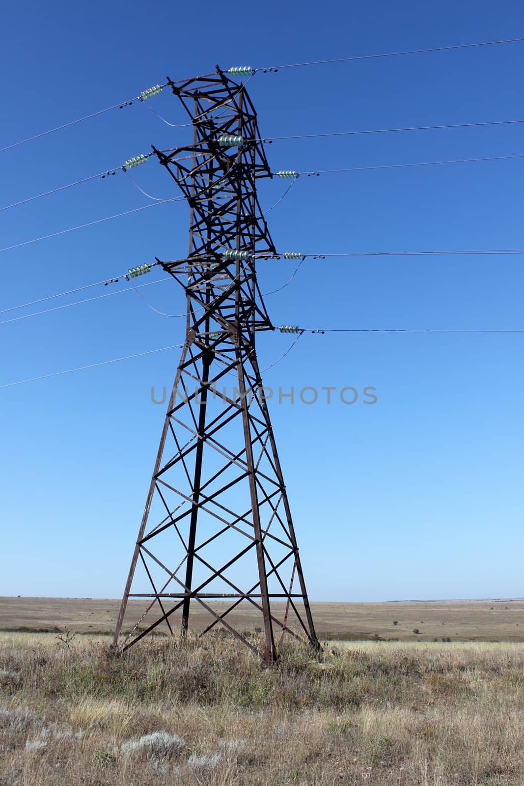 high voltage electricity pylon by romantiche