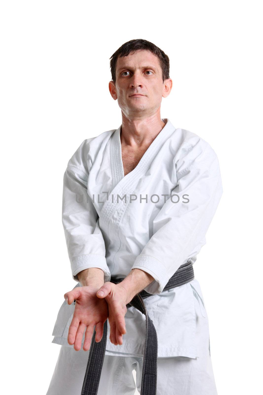 Karate. Man in a kimono by aptyp_kok