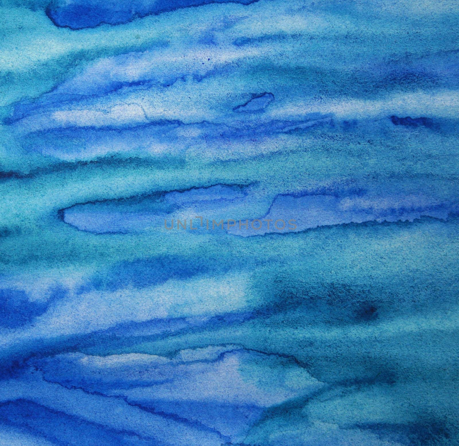 Abstract watercolor background with colorful different layers on paper texture 