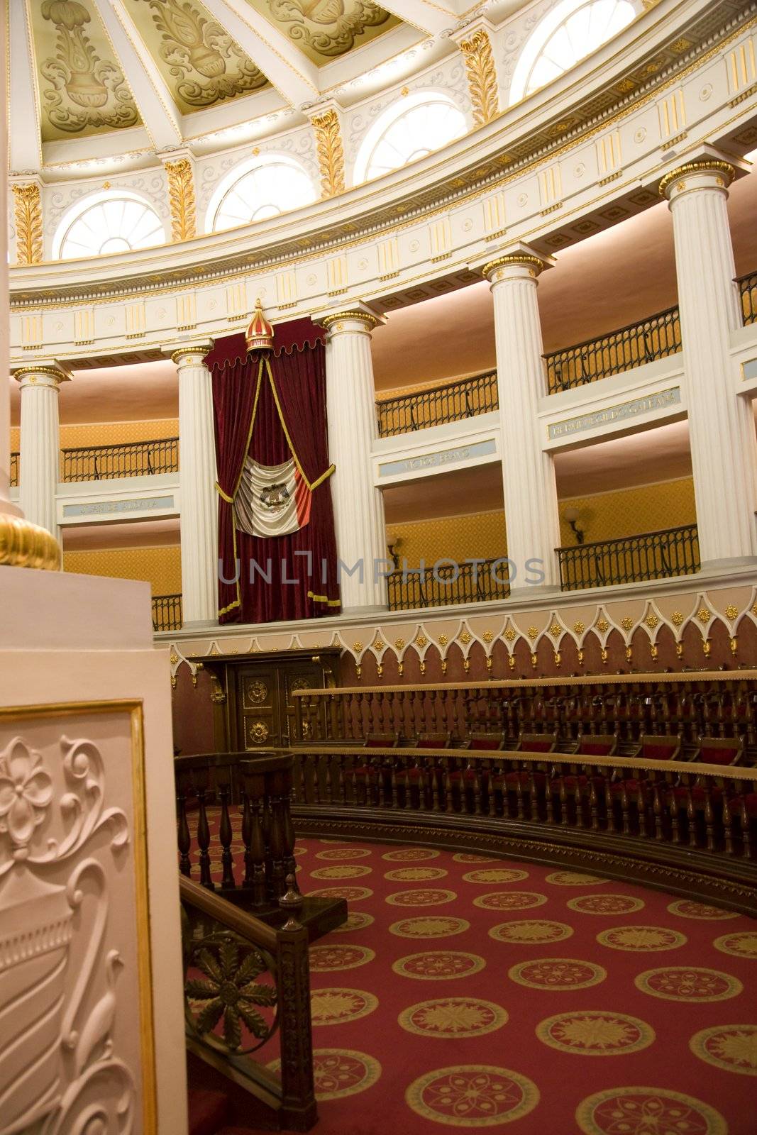 Chamber of Deputies, the Old Colonial Legislature, President's Palace, Zocalo, Mexico City