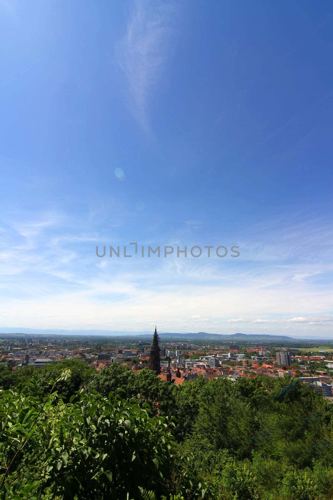 View over Freiburg im Breisgau by Spectral