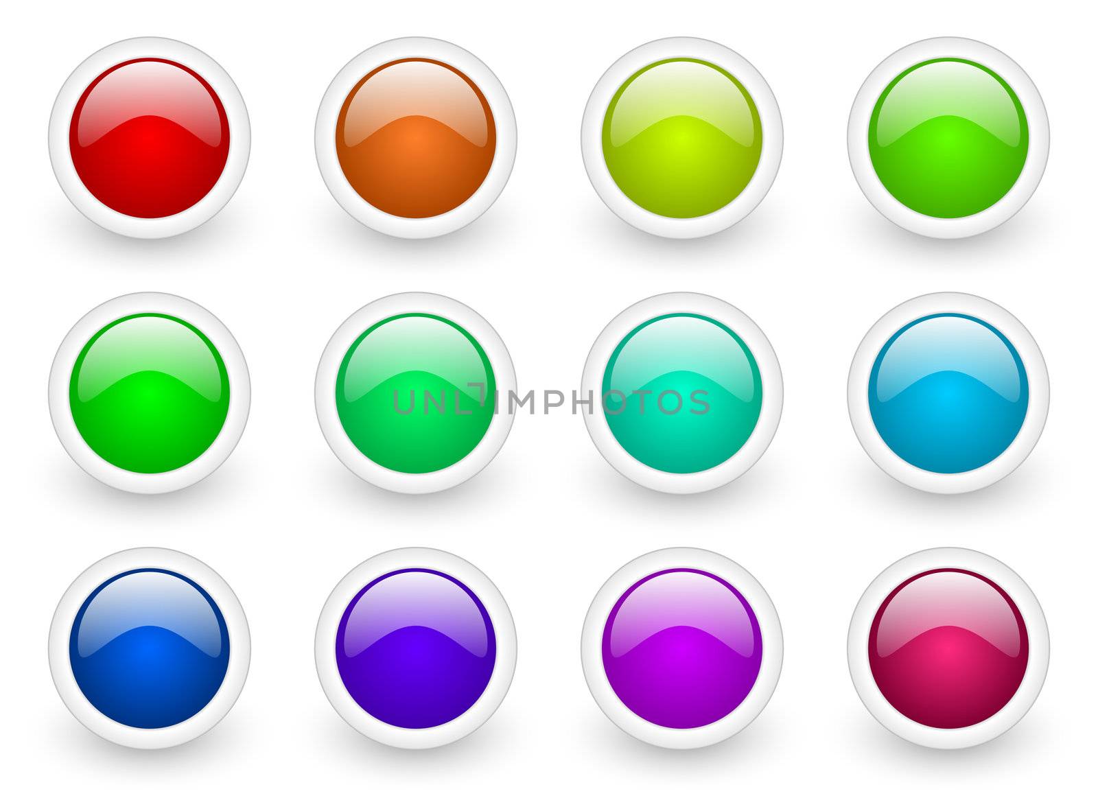 colorful buttons set