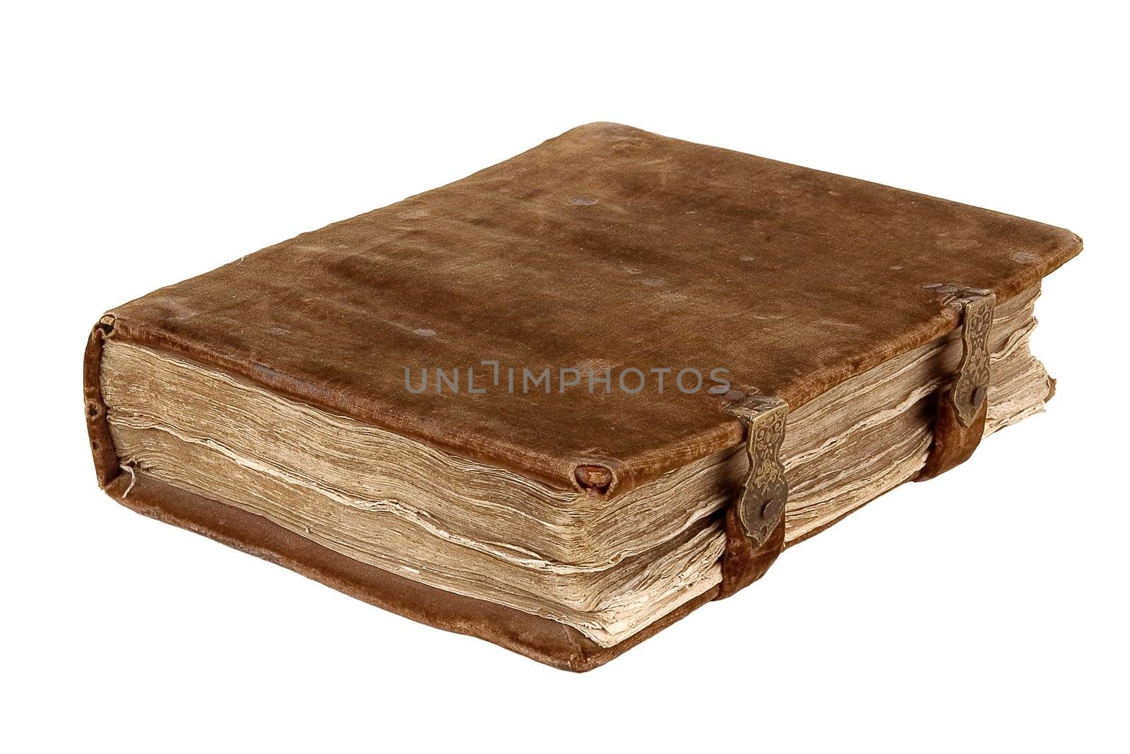 The ancient book on a light background