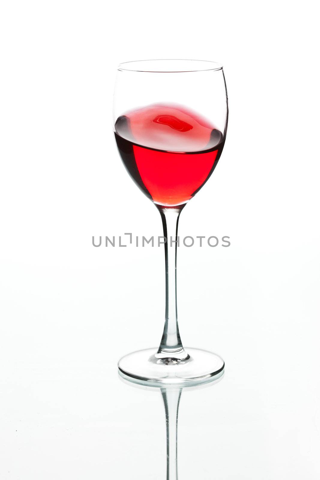 food series: glass of tasty red wine