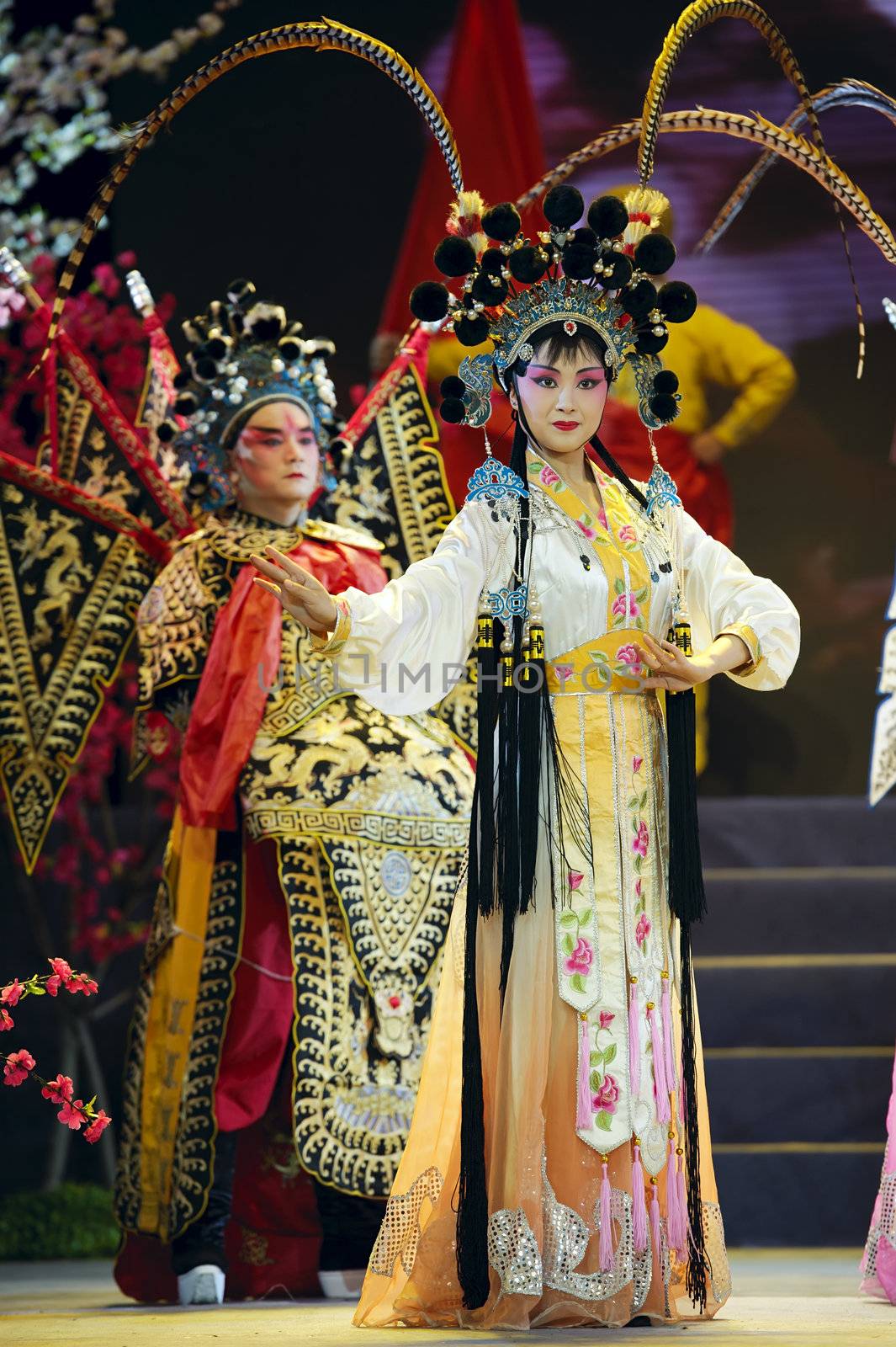 CHENGDU - Jun 10: chinese opera actress perform on stage at Jincheng theater.Jun 10, 2011 in Chengdu, China.