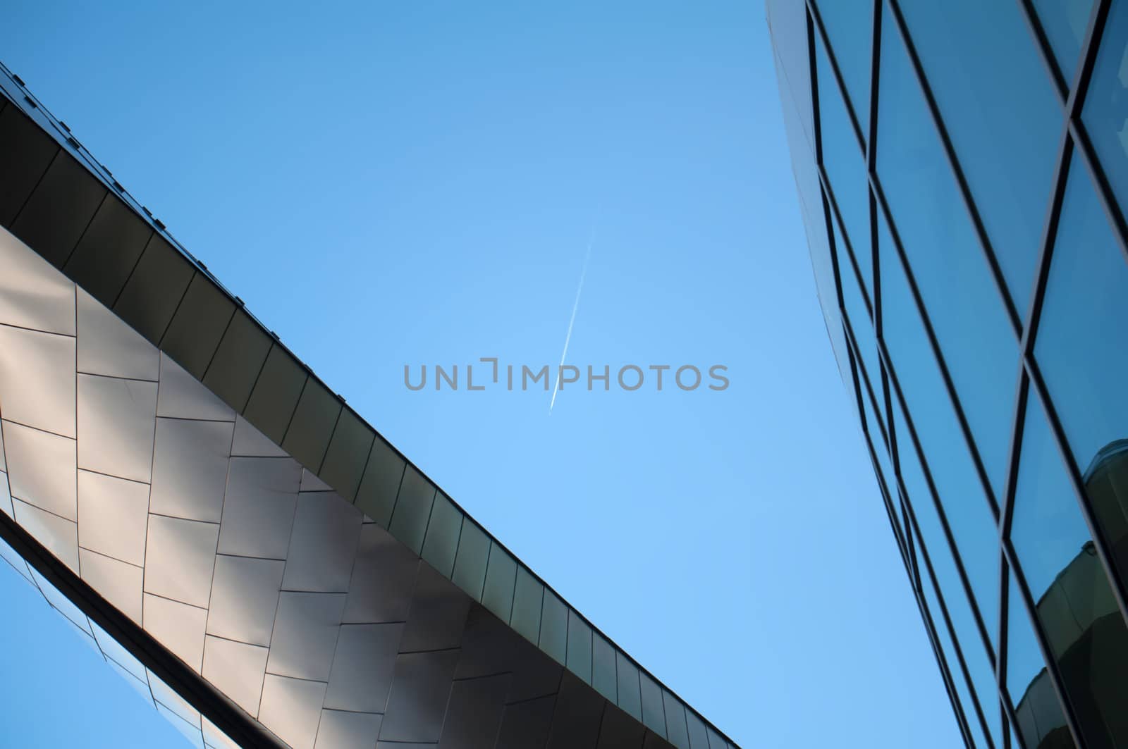 abstract view of modern architectural elements