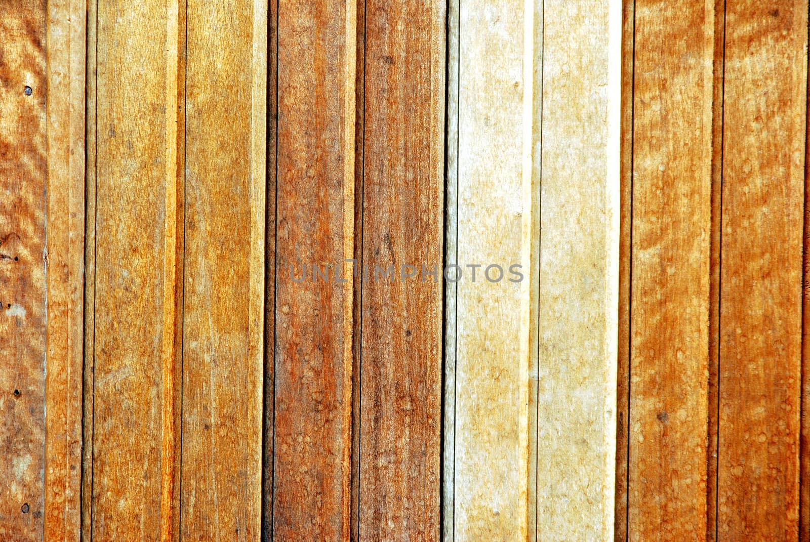 wall of the new brown wooden boards