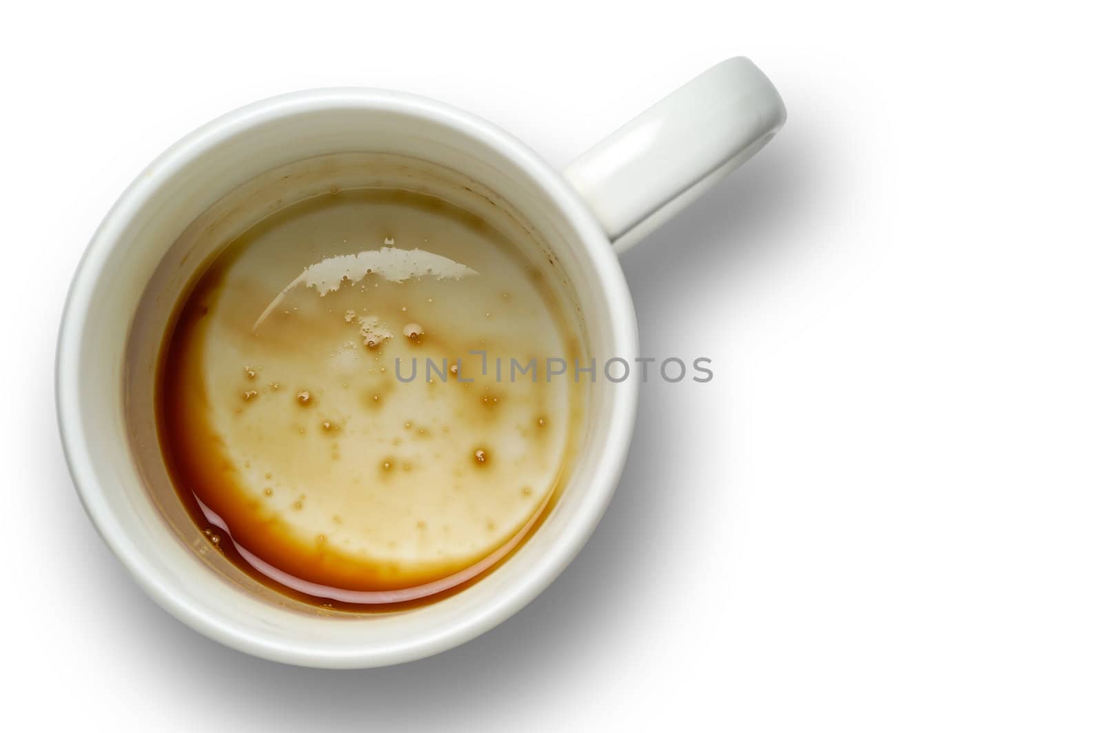 Empty coffee cup with clipping path