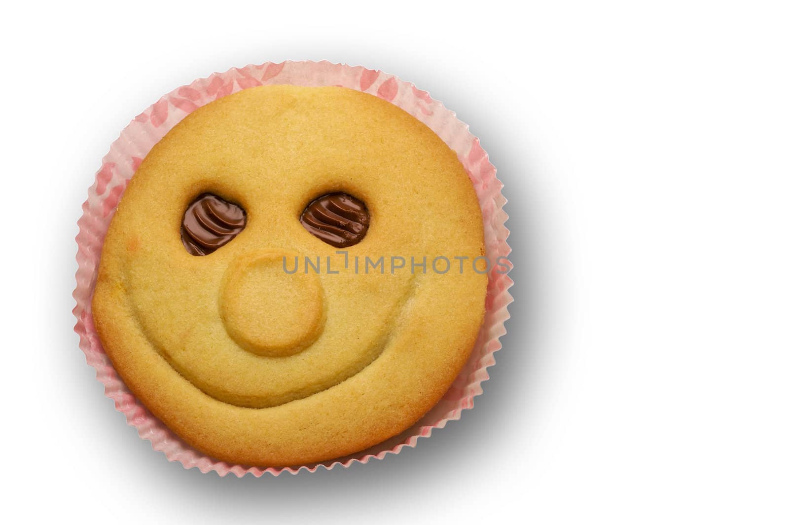 Chocolate filled optimistic pastry w/ clipping path