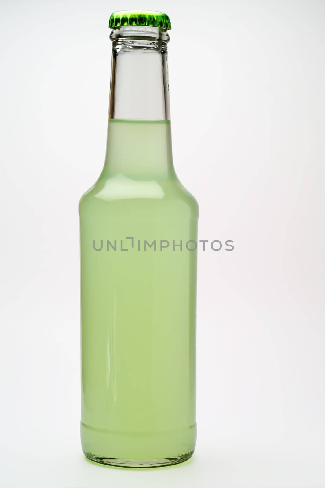 Lime drink bottle with clipping path