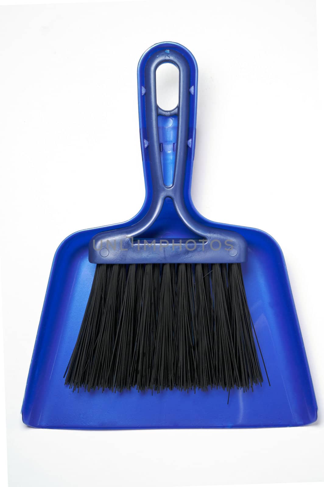 Dustpan and brush with clipping path