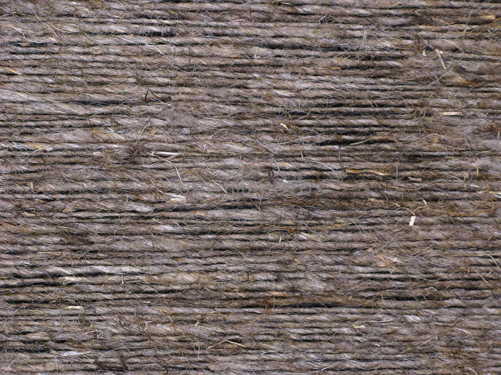 Fragment of horizontal rough string background