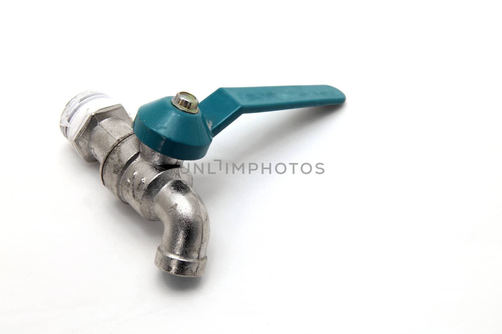 isolated Water valve on white