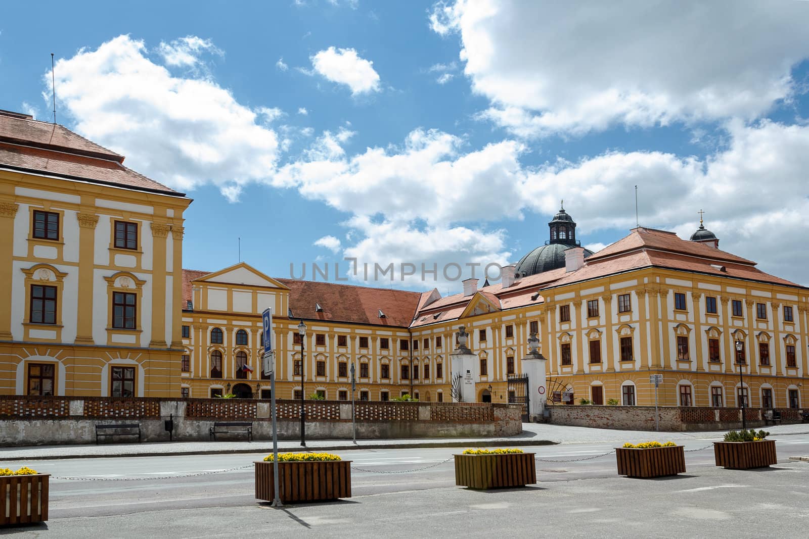 Famous Baroque chateau Jaromerice nad Rokytnou, Czech Republic