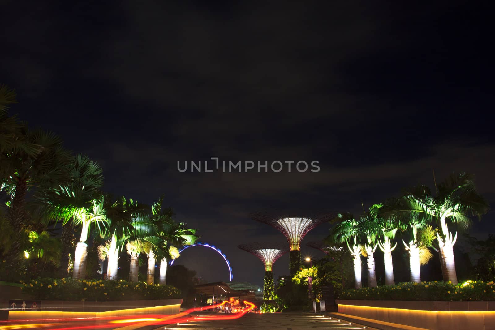 front of garden by the bay