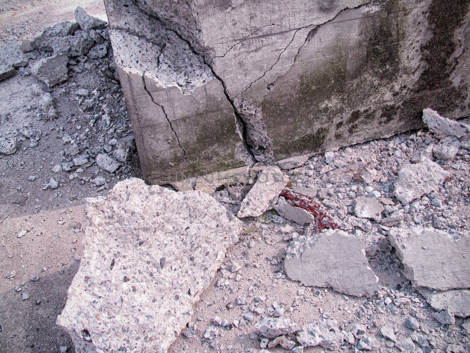 Damaged concrete by ABCDK