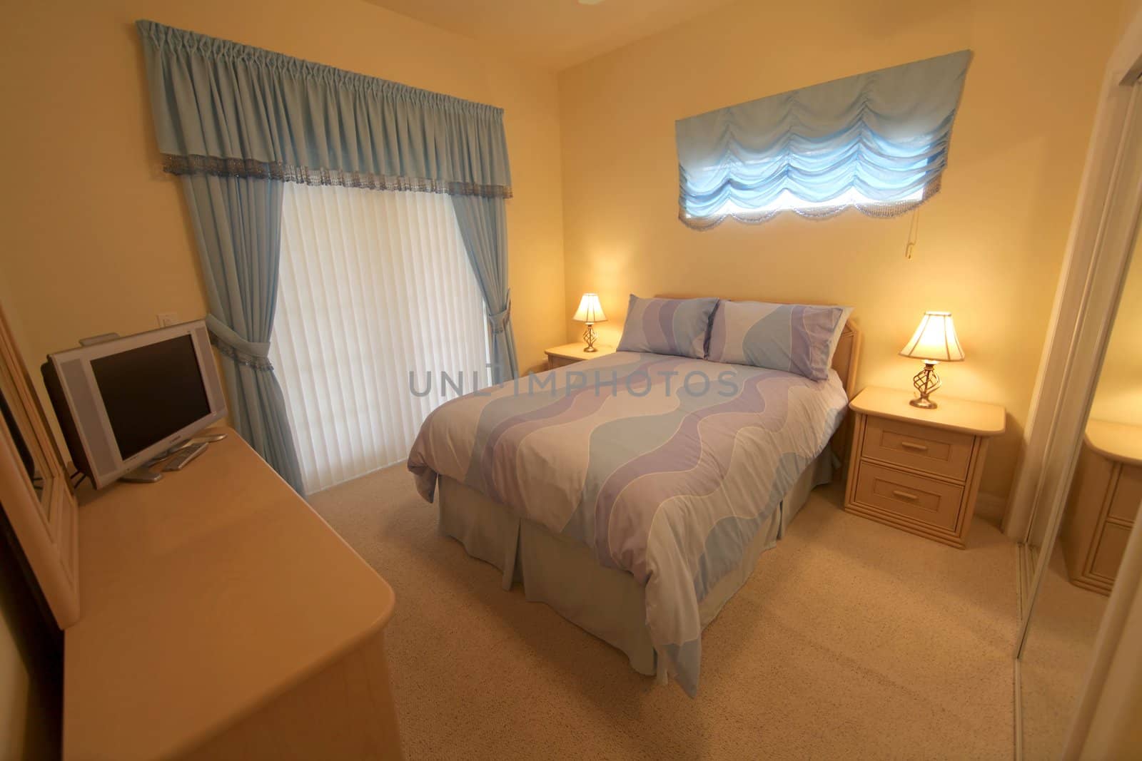 A Bedroom with a Queen Bed, Interior Shot of a Home