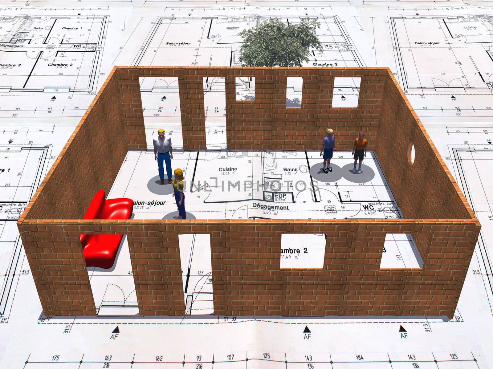 a very modern house