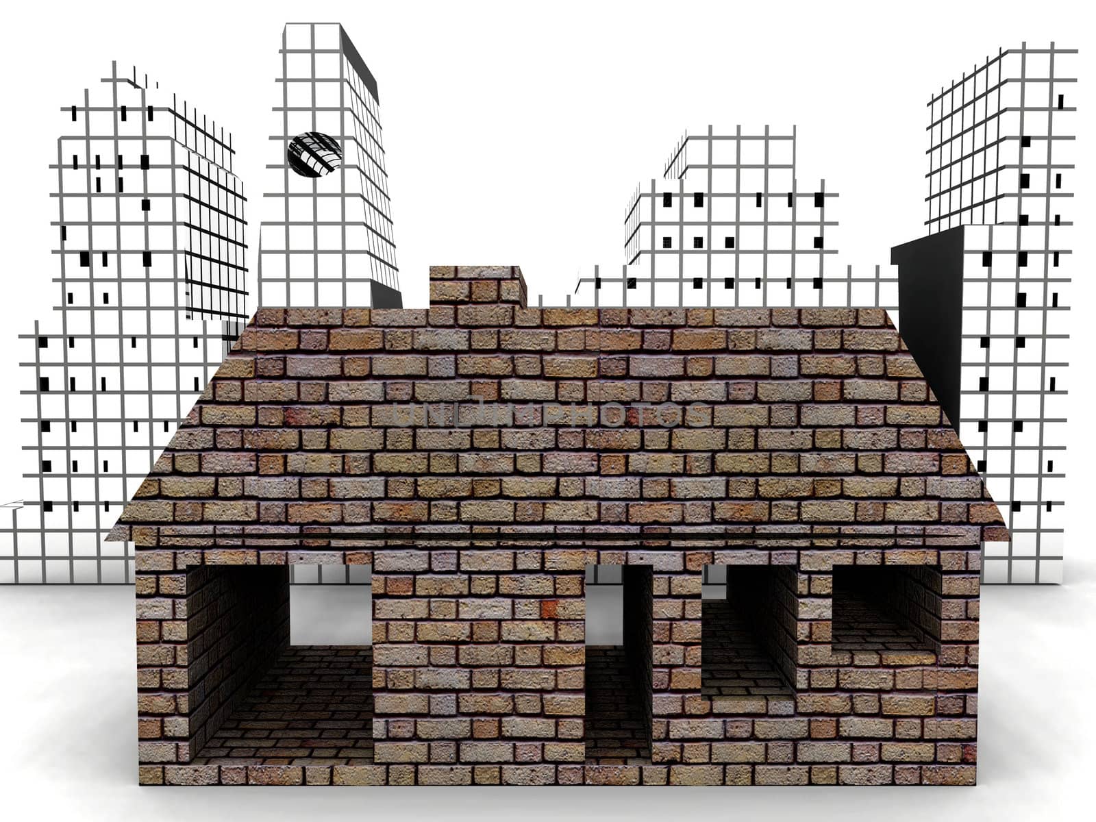 a very modern house