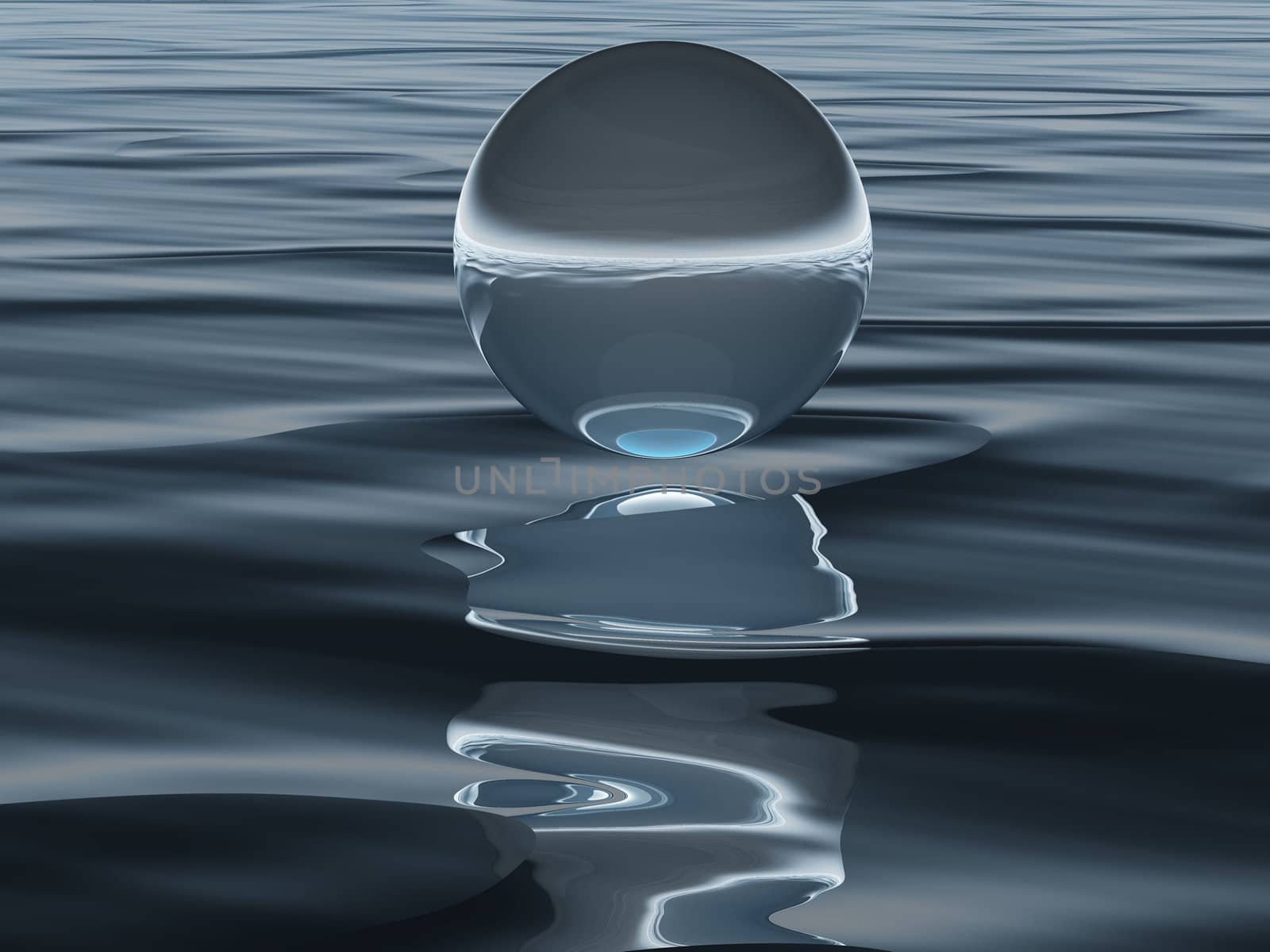 the drop and the sea