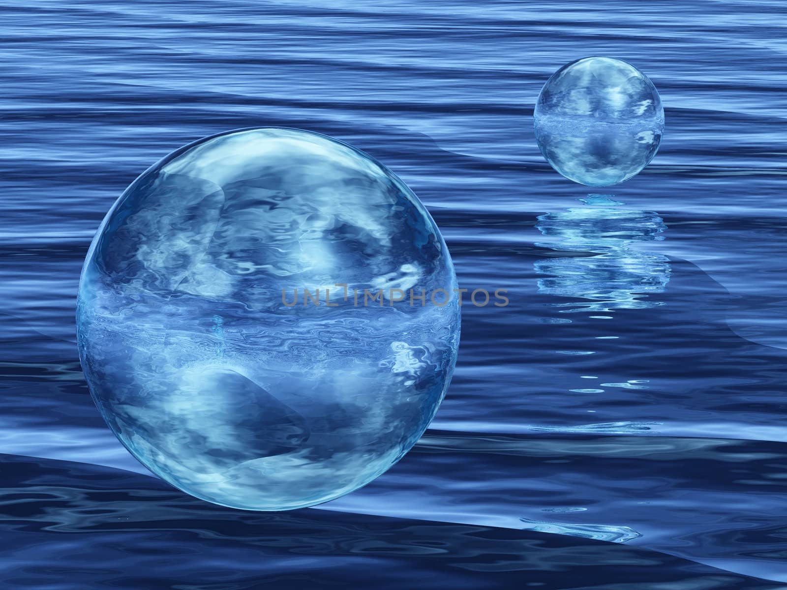 the drop and the sea