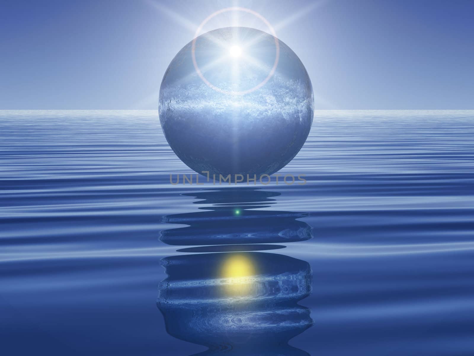 the drop and the sea