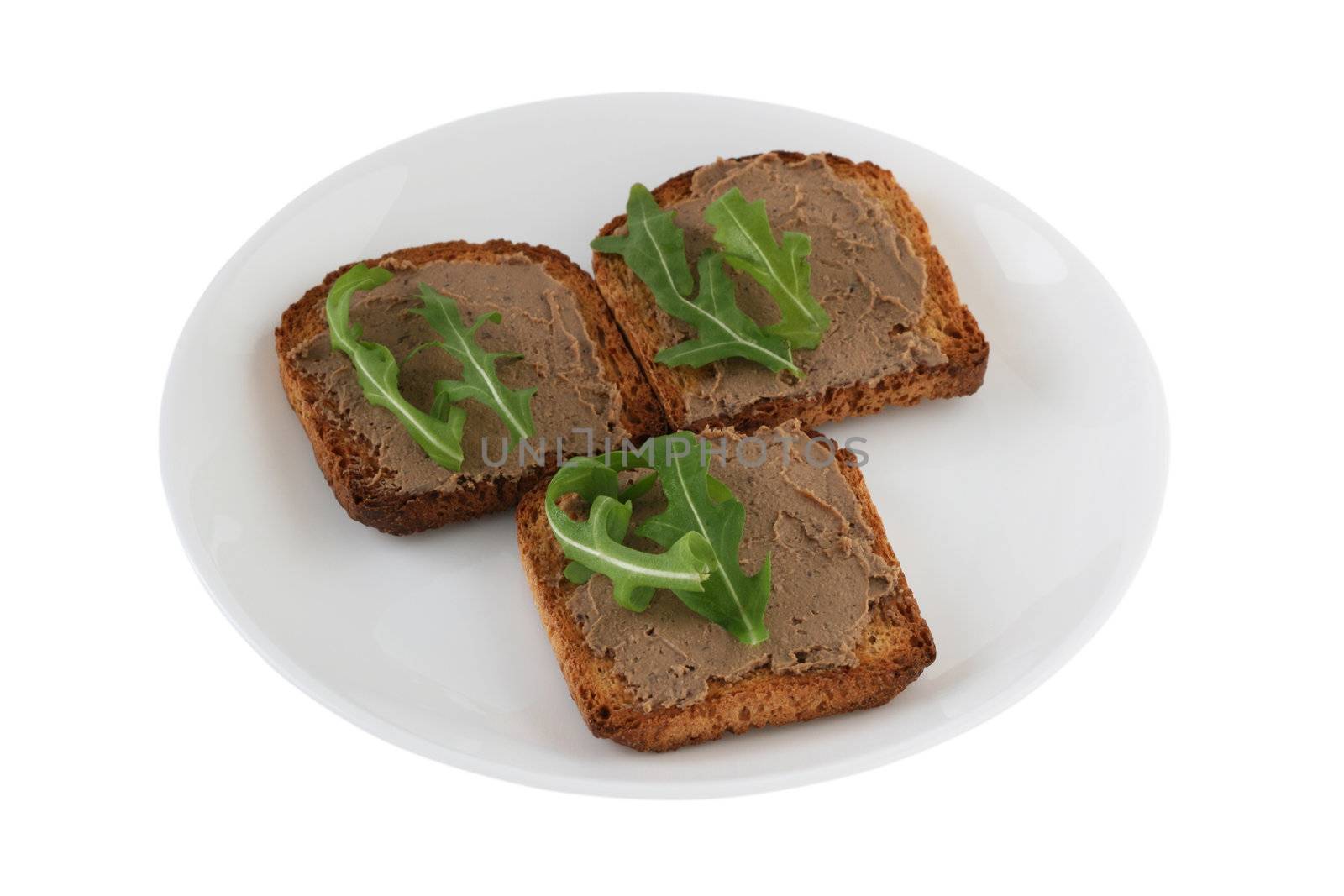 toasts with pate