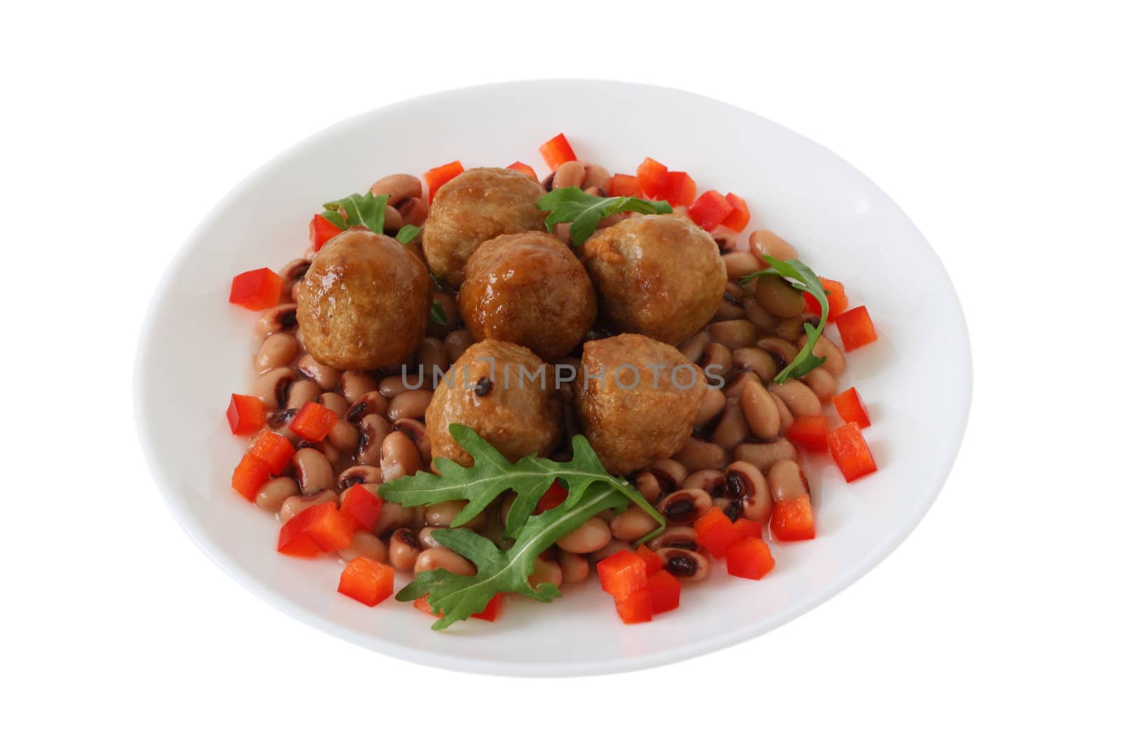 meatballs with vegetables