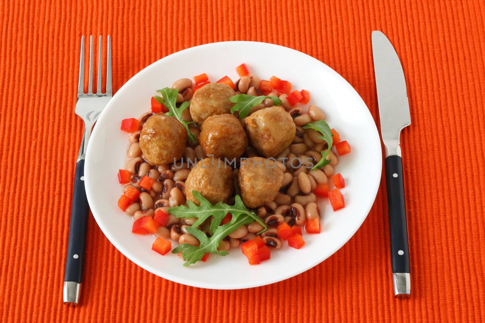 meatballs with vegetables