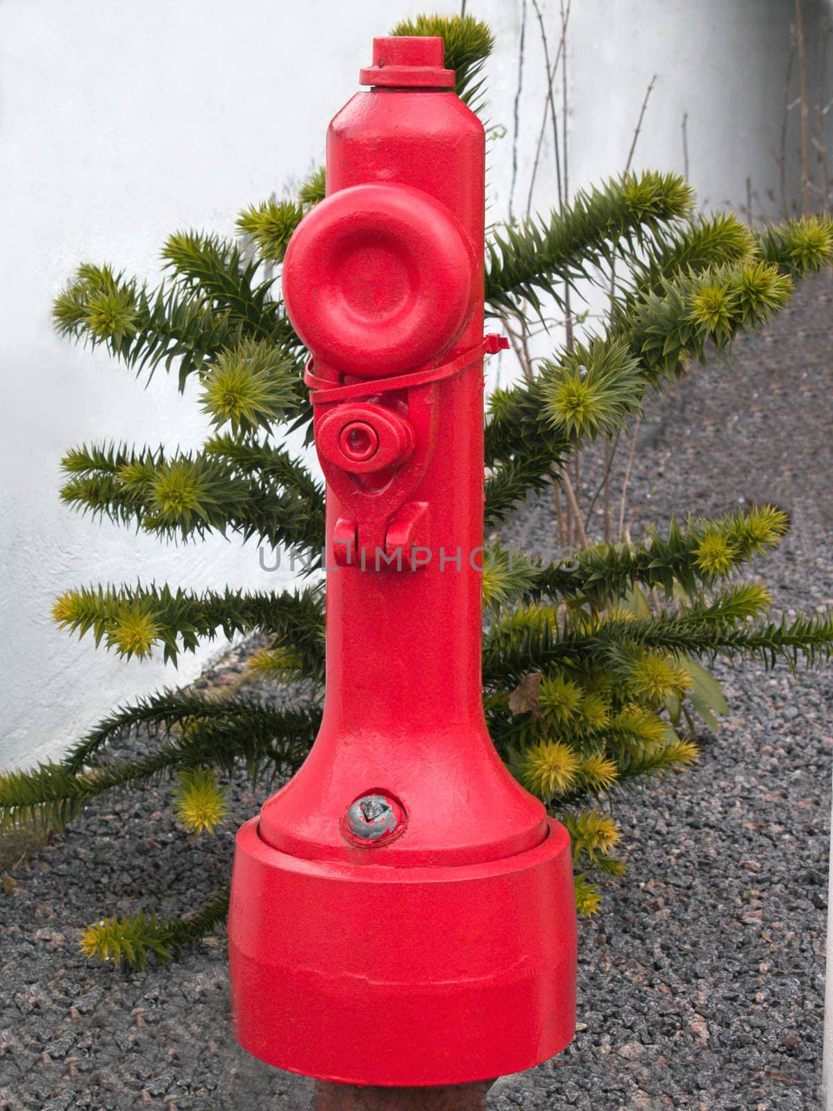 Fire fighting - red fire hydrant