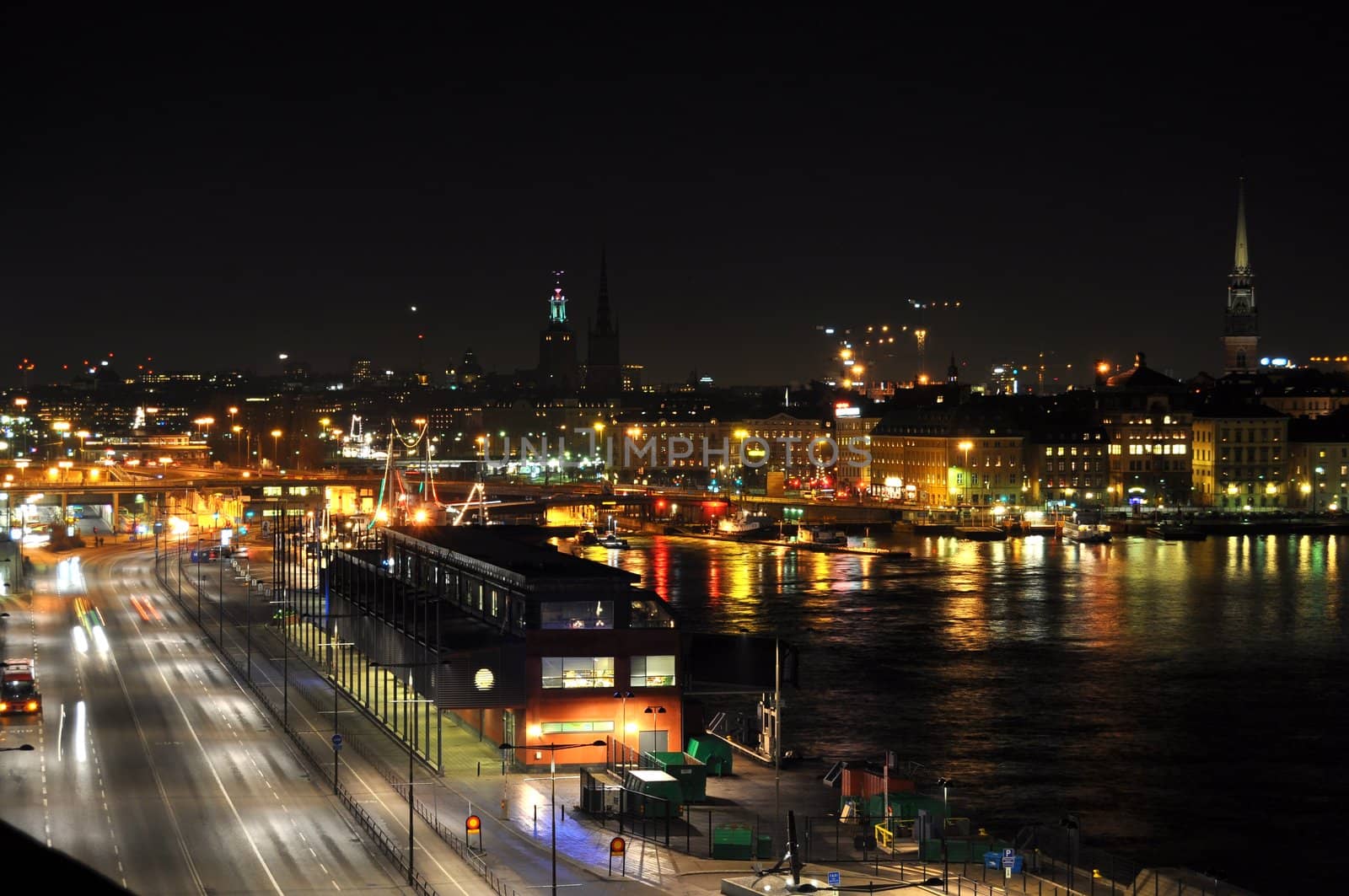 View of Stockholm with the old town in the background.