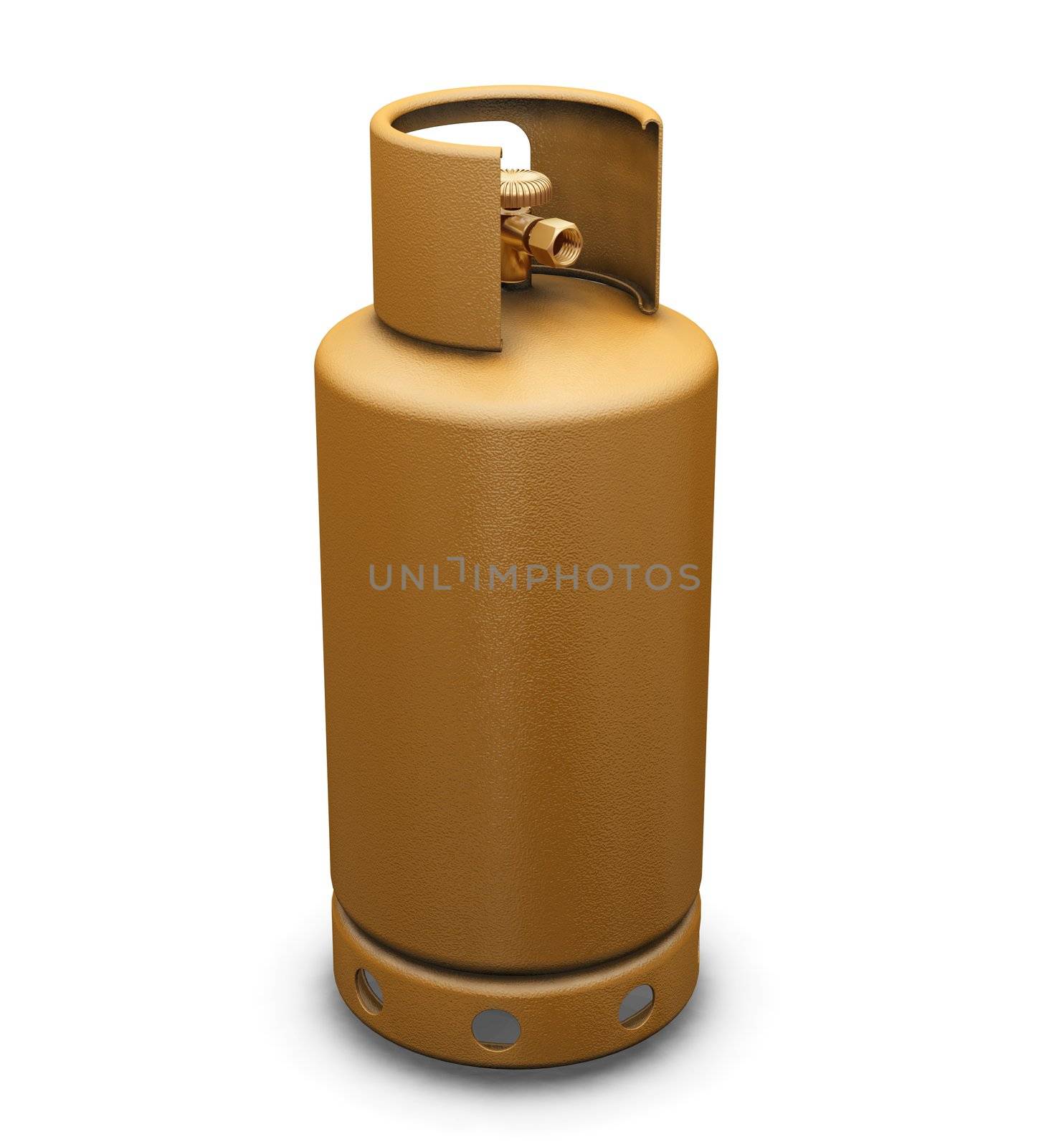 3D render of a propane gas bottle