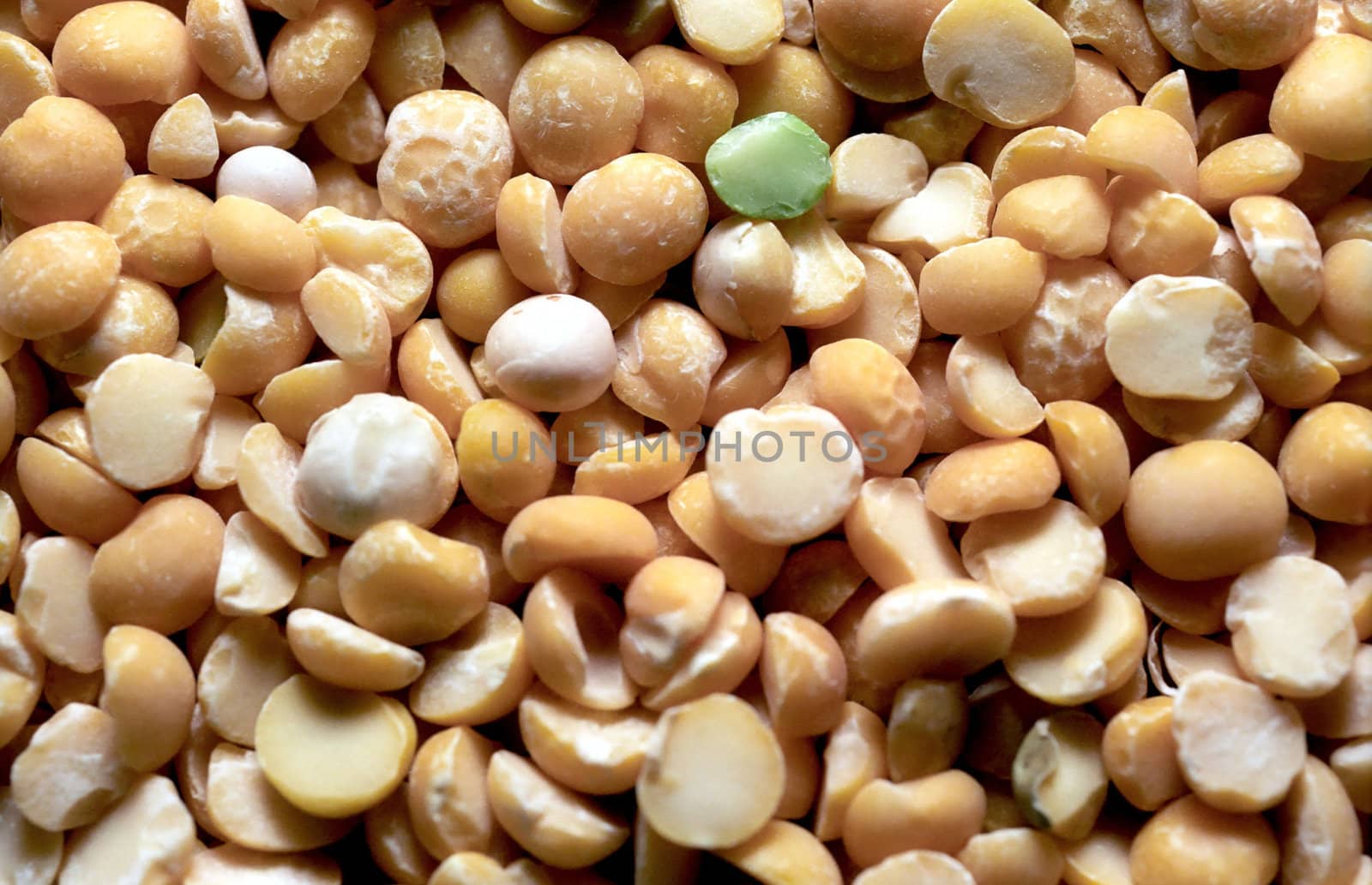 Yellow dried pea background