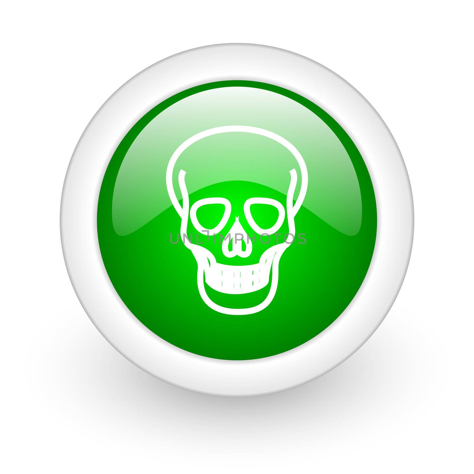 skull web button