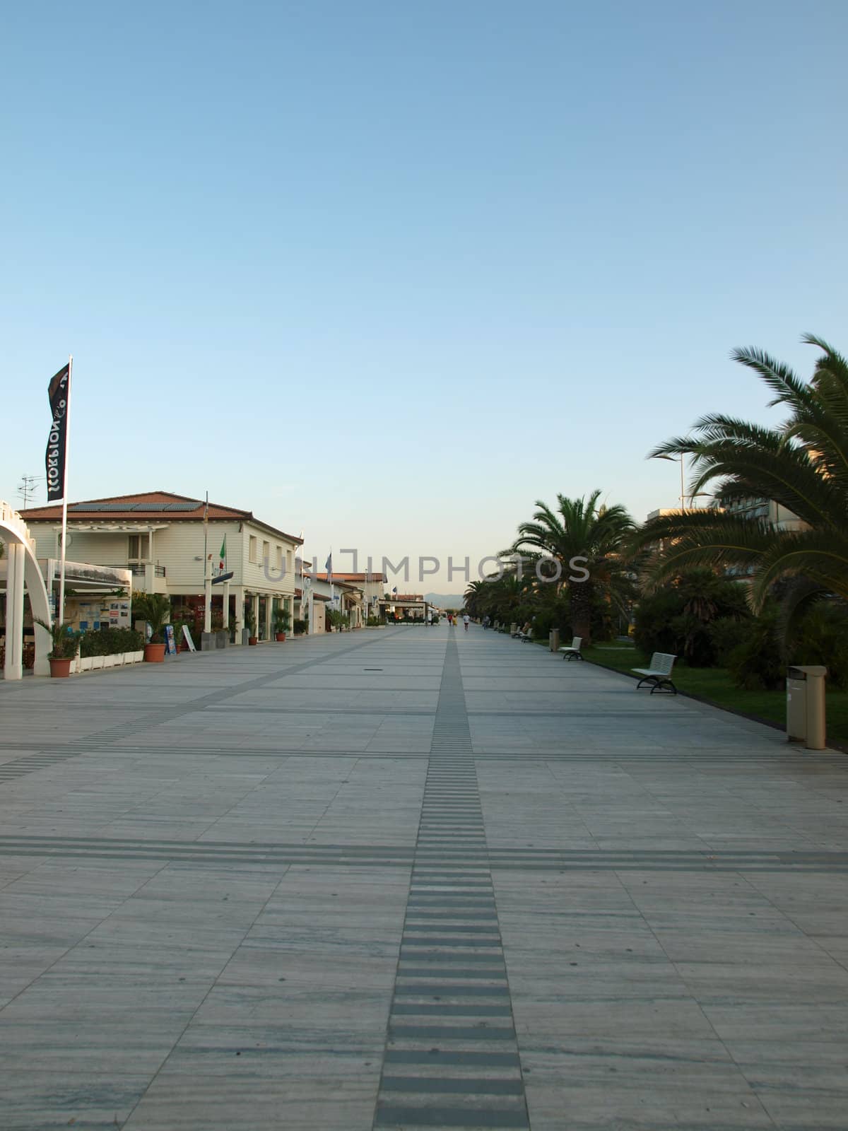 morning in the seaside resort